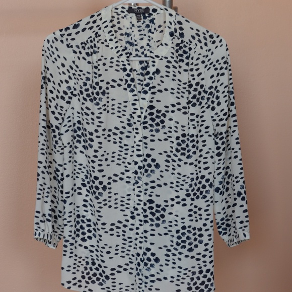 NYDJ Print Blouse - Picture 1 of 7